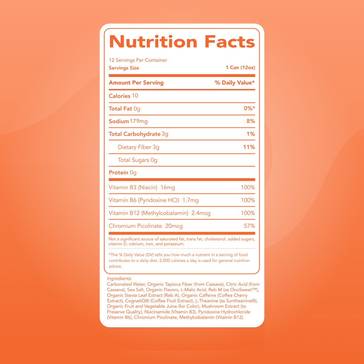Energy + Focus: Orange Swirl (12-pack)